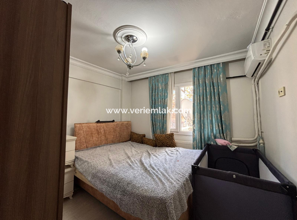 Alsancak Fuar Cepheli Kombili Bakımlı 2+1 Eşyalı Kiralık Daire!