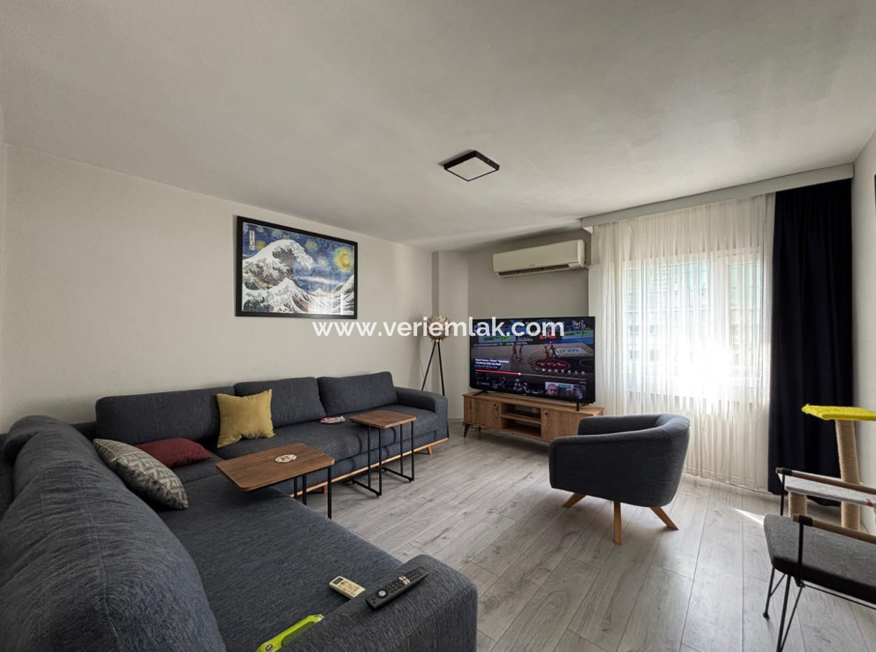 Alsancak Özel Sağlık Karşısı 1+1 Eşyalı Masrafsız Satılık Daire!