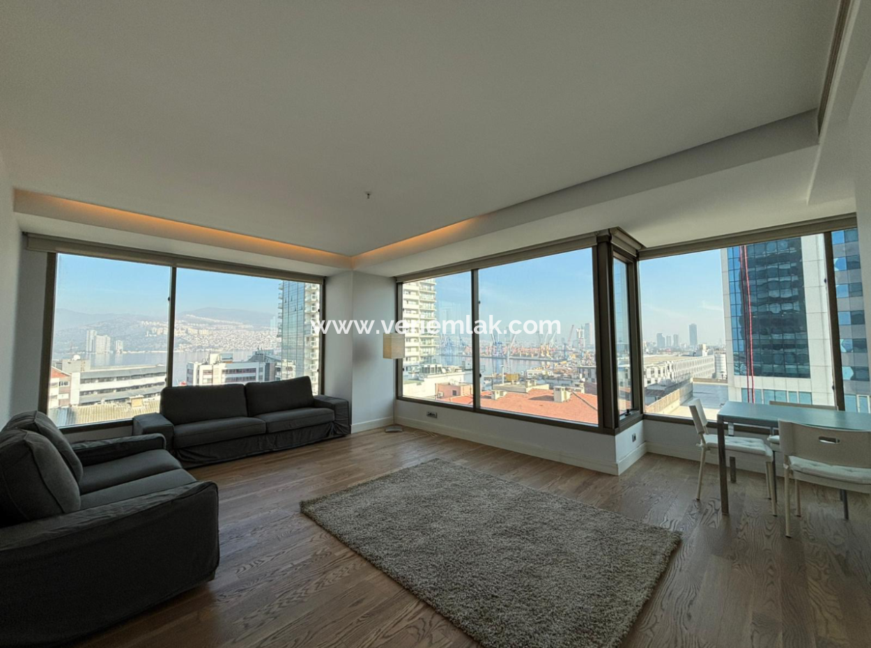 Alsancak Otoparklı Port Rezidansta 2+1 Eşyalı Kiralık Daire!