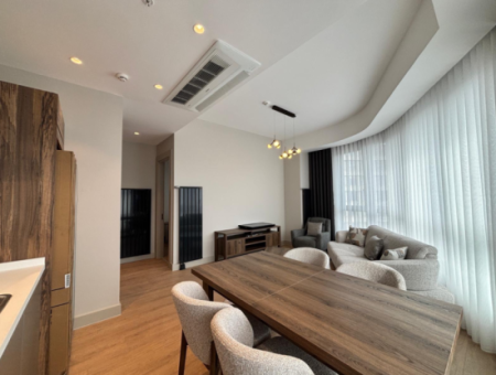 Alsancak Evora Proje 19.Kat 1+1 Sıfır Eşyalı Kiralık Köşe Daire!